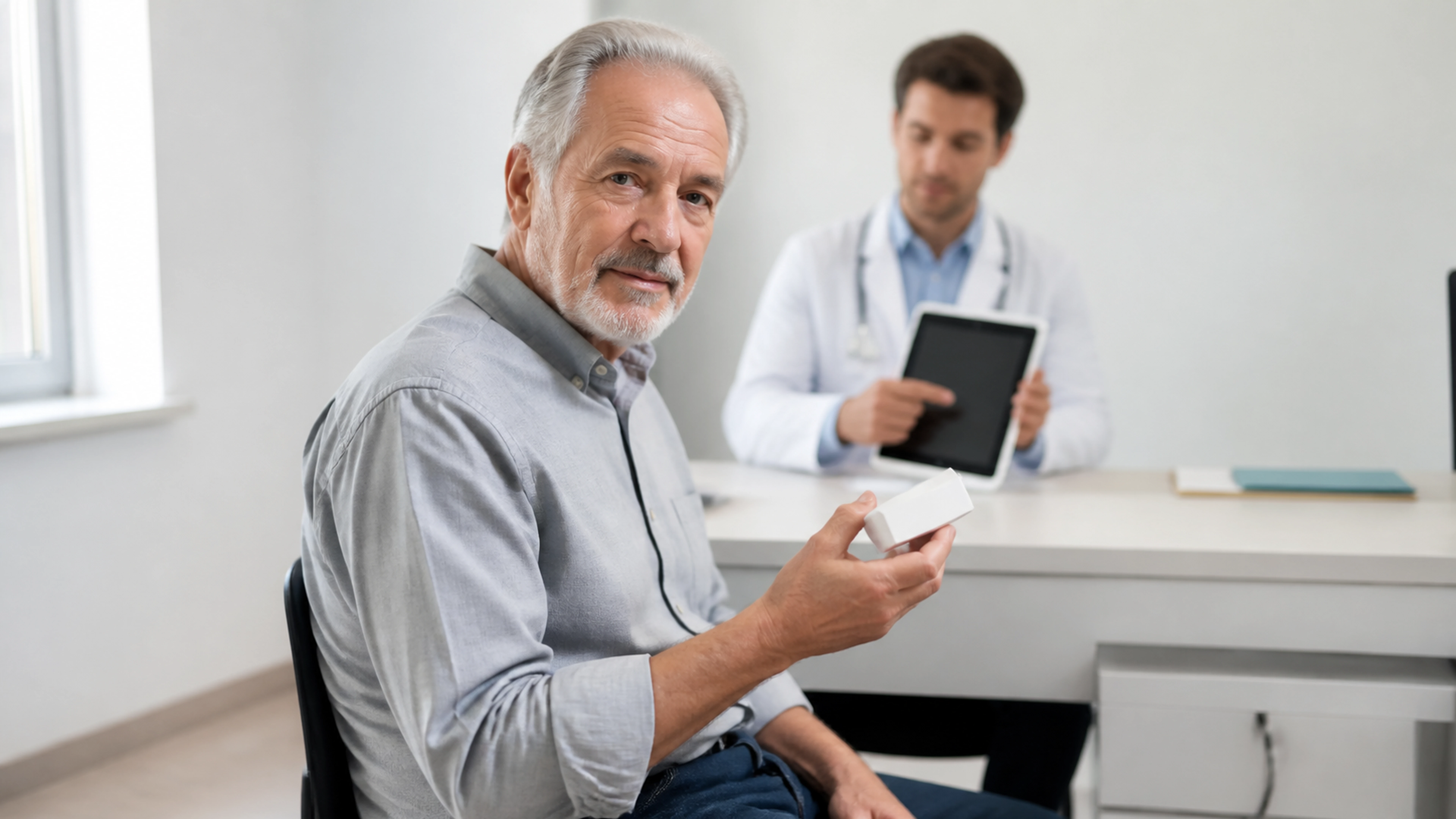 Illustration éditoriale pour l’article « Hormonothérapie et prostate : quelle espérance de vie »